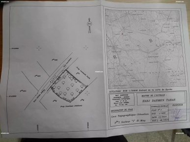 TERRAIN 2 658 M² BIEN PLACÉE A DJERBA EN 1er ZONE 4175 EL MAY