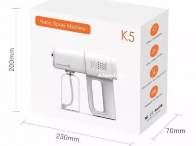 Pistolet désinfectant portable sans fil avec écran tactile