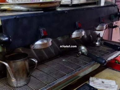 مكينة قهوة 3 قروب غاز وضوء نضيف برشا