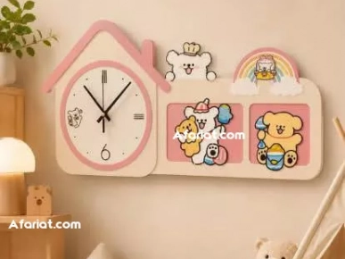 Horloge Murale Design Éducative – Collection Ours "Bearbrick"