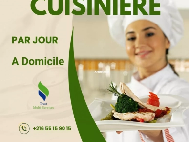 Vous cherchez une cuisinière par jour a Hammam Chatt? Vous cherchez une cuisinière par jour a Hammam Chatt?