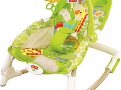 Transat balançoire vibrant et musical   2en1marque Fisher price