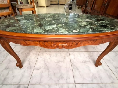 Lot complet mobilier intérieur – Canapé cuir+table bois+buffet...