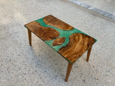 Table basse en epoxy unique