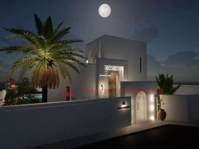 VILLA AVEC PISCINE - TITRE BLEU - ZONE URBAINE - À DJERBA
