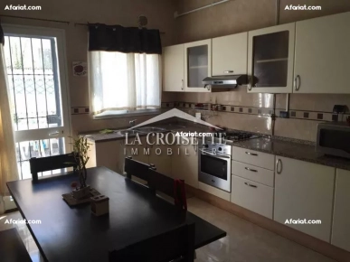 Rez-de-chaussée S+3 meublé à Ain Zaghouan Nord ZAL3148