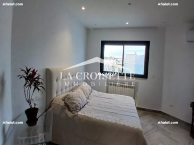 Duplex S+2 avec terrasse meublé à La Marsa MDL0646