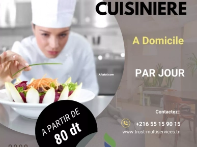Vous cherchez une cuisiniere par jour a Medina Jedida? Vous cherchez une cuisiniere par jour a Medina Jedida?