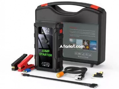 2-en-1 Démarreur de saut de voiture et gonfleur pneu portable 12V