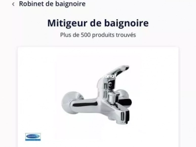 Mitigeur bain douche importé de France