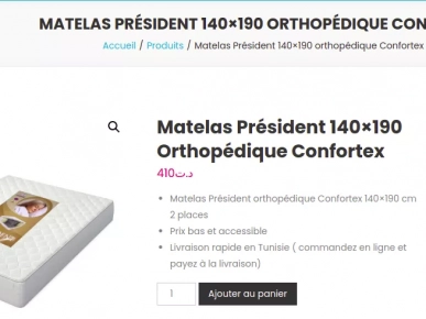 lit +  matelas confortex orthopedique 140*190+ bureau prix : 550