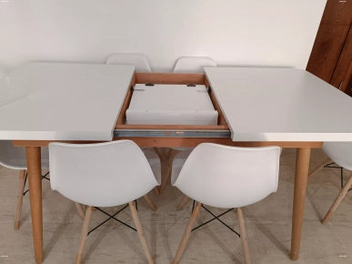 Salle à manger extensible moderne et élégante – 6 places
