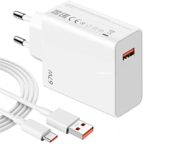 Chargeur Xiaomi 67W avec câble type-C