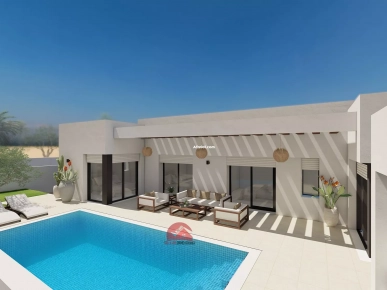 PROJET CONSTRUCTION TITRE BLEU EN Z-U À DJERBA  - RÉF P653