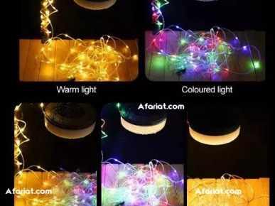 Guirlande lumineuse solaire de 10 mètres pour camping extérieur
