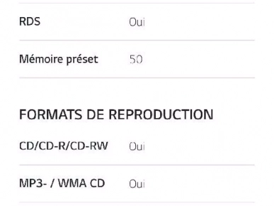 chaîne lg+ plusieurs types de baffles