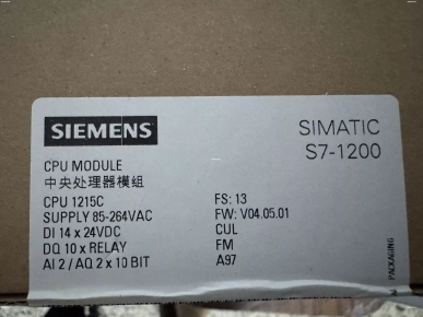 Automate Siemens  SIMATIC S7-1200, CPU 1215C, Compact CPU, AC/DC/