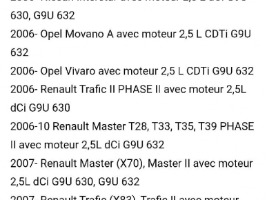 turbo Garrett 2.5 dci  Renault Master ||