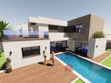 VILLA AVEC PISCINE À MEZRAYA DJERBA - RÉF V620