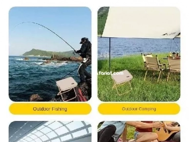 Tabouret Pliant de Camping 80kg