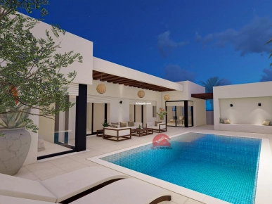 VILLA EN U ET PISCINE PRIVÉE À HOUMT SOUK DJERBA - RÉF P653