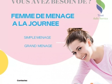 Ménage de Menage a la Journée – Disponible à Bardo Ménage de Menage a la Journée – Disponible à Bardo