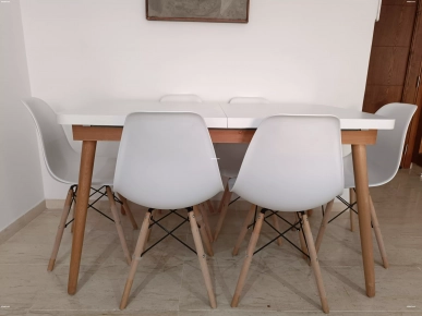 Salle à manger extensible moderne et élégante – 6 places