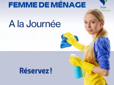Femme de ménage disponible à la journée à Borj Cedria Femme de ménage disponible à la journée à Borj Cedria