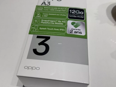 OPPO A3 Sparkle Black 128G NEUF dans l’emballage