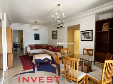 Appartement S3 meublé avec jardin à Gammarth