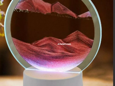 Lampe de table d'art de sable mobile