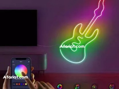 ruban LED Néon RGB flexible de 5 mètres