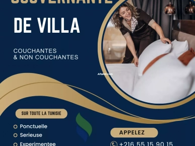 ON PROPOSE DES GOUVERNANTES DE VILLA A  BOUMHAL ON PROPOSE DES GOUVERNANTES DE VILLA A  BOUMHAL