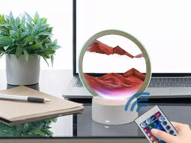 Lampe de table d'art de sable mobile