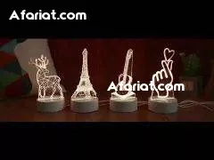Veilleuse 3D En Forme Dauphin LED