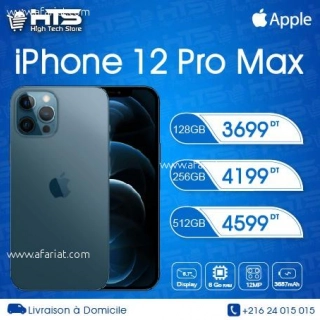 iphone 12 pro max Cacheté + Garantie + Livraison rapide