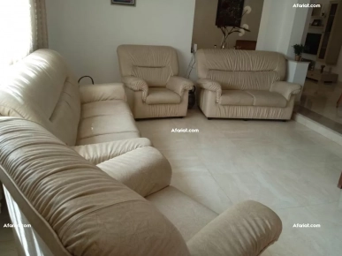 Salon simili cuir