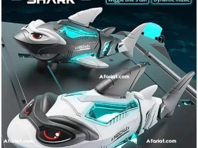 Robot Shark Toy with LED Lights and Music