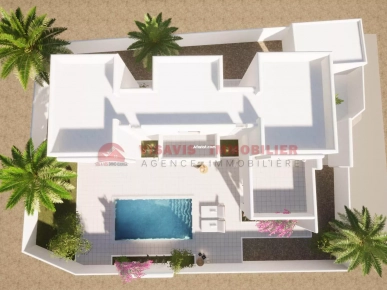 VILLA AVEC PISCINE - TITRE BLEU - ZONE URBAINE - À DJERBA