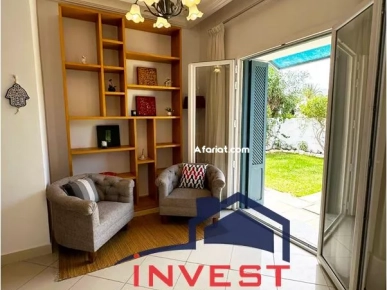 Appartement S3 meublé avec jardin à Gammarth