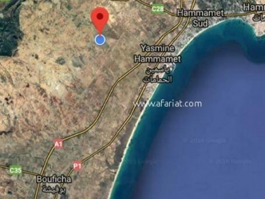 un terrain à El Hammamet sud