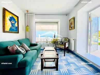 Appartement S+1 meublé vue sur mer à Gammarth MAL0738