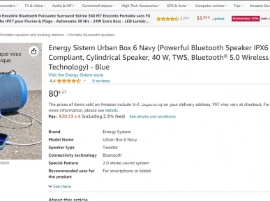 Speaker Energy sistem urban box 6