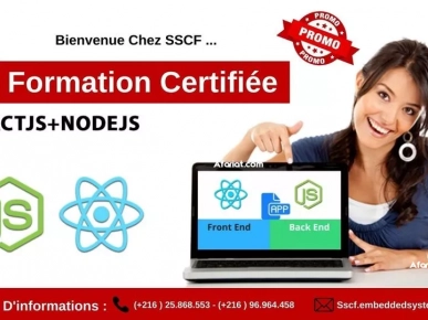 Formation Certifiée en  #ReactJs & #NodeJS Formation Certifiée en  #ReactJs & #NodeJS