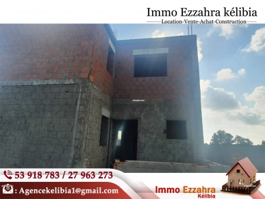 Immo_Ezzahra_Kélibia met en vente un #Duplex à #Kerkouane