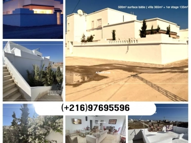À vendre une grande villa près de Yasmine Hammamet