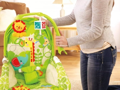 Transat balançoire vibrant et musical   2en1marque Fisher price