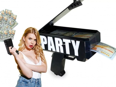 Party With Pride Money Gun