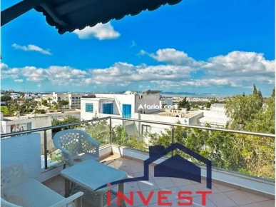 Duplex S+3 avec vue sur mer à Gammarth Supérieur