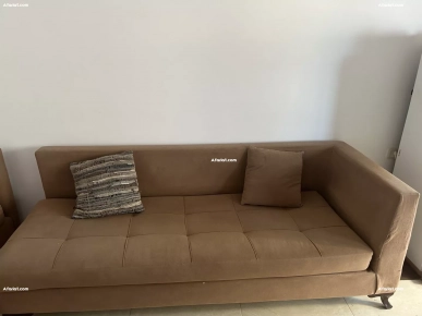 Salon (2 canapés + 1 pouffe)